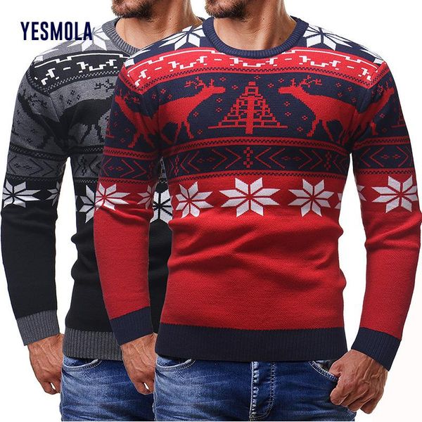 men's sweaters yesmola christmas deer sweater for mens pullover knitted warm autumn oversize casual streetwear clothing, White;black
men's sweaters yesmola christmas deer sweater for mens pullover knitted warm autumn oversize casual streetwear clothing, White;black