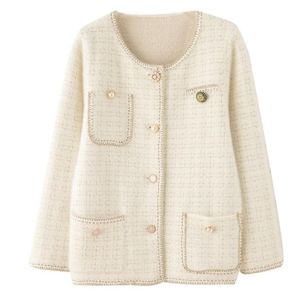 women's jackets female tweed jacket vintage fashion suit channel soft feminino coat cardigan kawaii cute long crochet knit, Black;brown
women's jackets female tweed jacket vintage fashion suit channel soft feminino coat cardigan kawaii cute long crochet knit, Black;brown