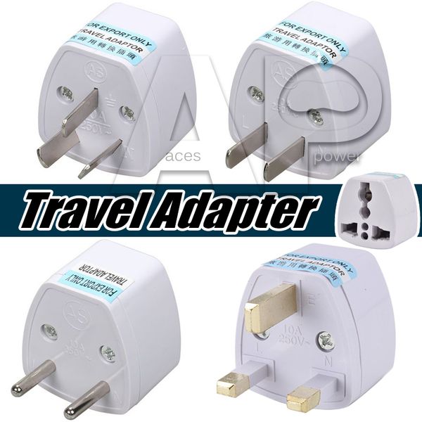 

universal power adapter travel adaptor au us eu uk plug charger adapter converter 3 pin ac power for australia new zealand