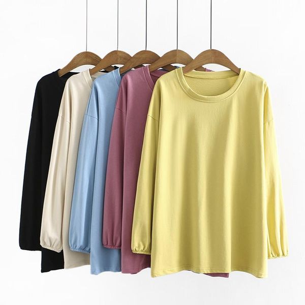 plus size t-shirt for women xl-4xl long sleeve round neck with solid color simple style large simplicity in autumn, Black
plus size t-shirt for women xl-4xl long sleeve round neck with solid color simple style large simplicity in autumn, Black