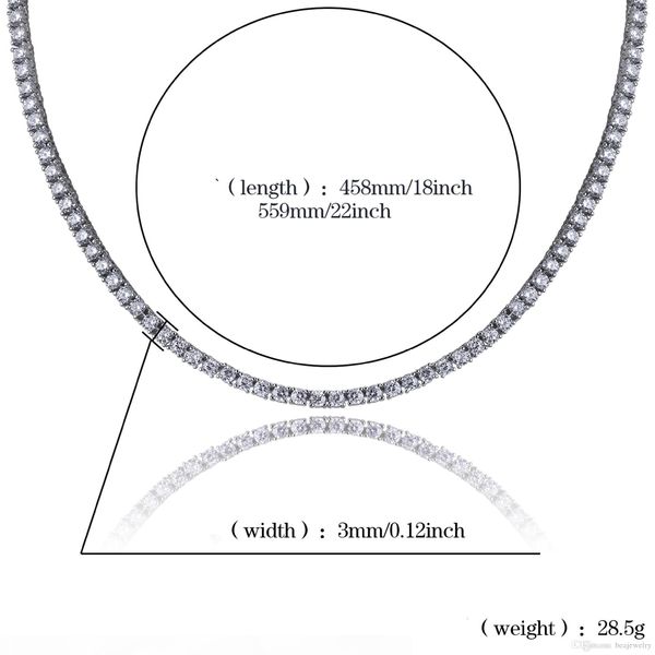 hip hop 3mm 16-24inches cubic zircon gold silver 1 row micro pave cz tennis chain necklace copper jewelry drop shipping
hip hop 3mm 16-24inches cubic zircon gold silver 1 row micro pave cz tennis chain necklace copper jewelry drop shipping