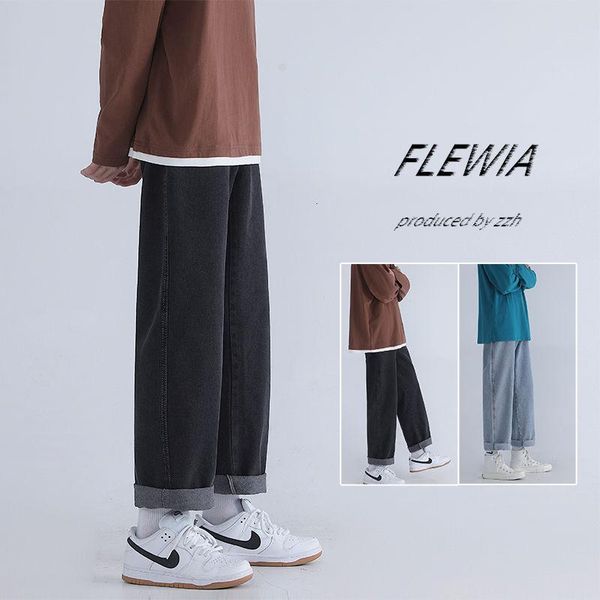 men's jeans spring cotton wide-leg fashion casual men streetwear korean loose hip-hop straight trousers mens s-2xl, Blue
men's jeans spring cotton wide-leg fashion casual men streetwear korean loose hip-hop straight trousers mens s-2xl, Blue