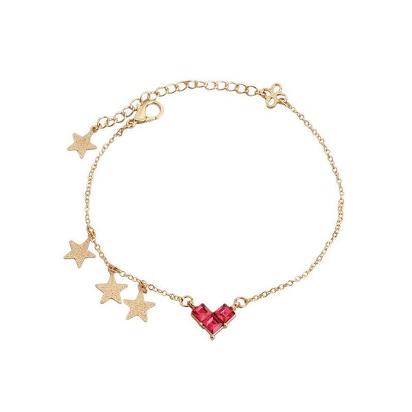charm bracelets fashion 2021 japanese style simple red heart star tassel bangles cute sweet crystal, Golden;silver
charm bracelets fashion 2021 japanese style simple red heart star tassel bangles cute sweet crystal, Golden;silver