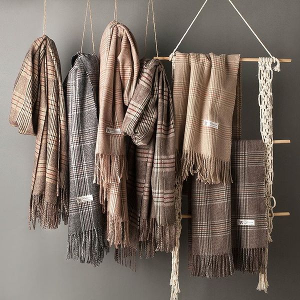 scarves imitation cashmere thick scarf tassel plaid warm men and women shawls in autumn winter, Blue;gray
scarves imitation cashmere thick scarf tassel plaid warm men and women shawls in autumn winter, Blue;gray