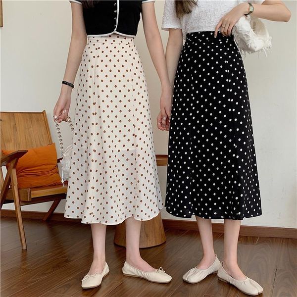 skirts summer style korean retro polka dot a-line long skirt mid-length all-match chiffon high waist, Black
skirts summer style korean retro polka dot a-line long skirt mid-length all-match chiffon high waist, Black