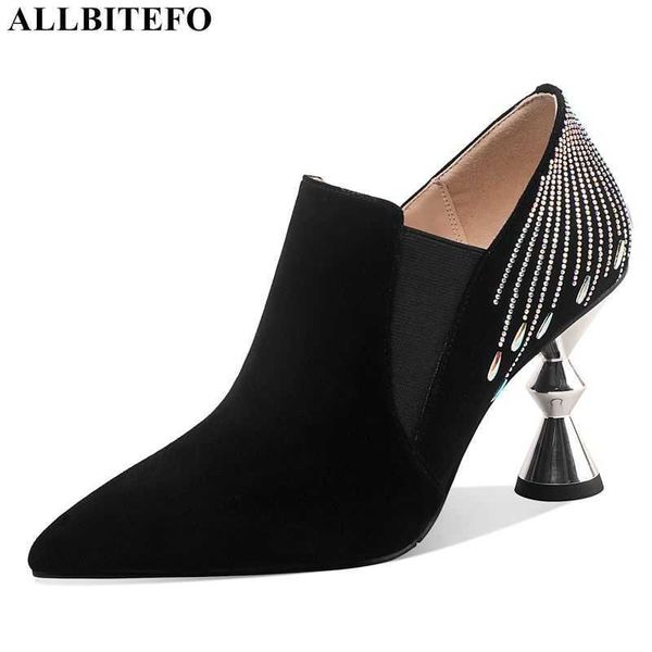 allbitefo special shape heel genuine leather high heels wedding women shoes women high heel shoes woemn heels 210611, Black
allbitefo special shape heel genuine leather high heels wedding women shoes women high heel shoes woemn heels 210611, Black