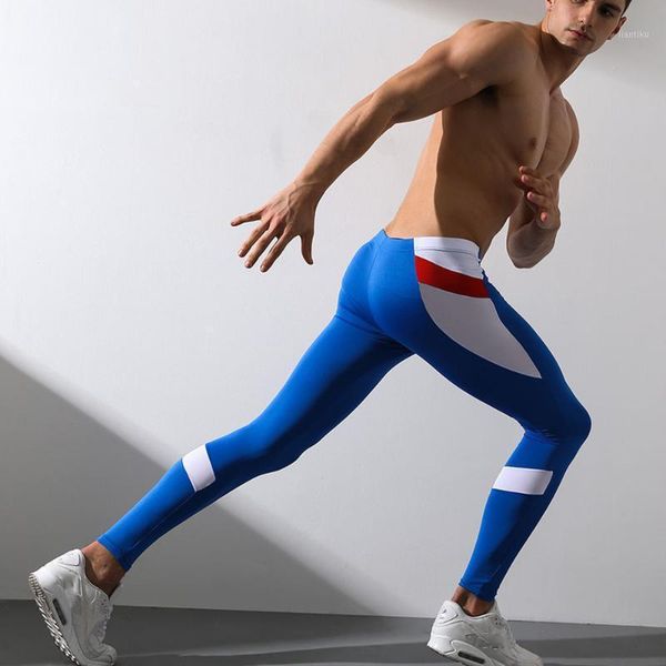 running pants men 's sports jogging sportswear close fitting leggings sweatpants color stitching1, Black;blue
running pants men 's sports jogging sportswear close fitting leggings sweatpants color stitching1, Black;blue