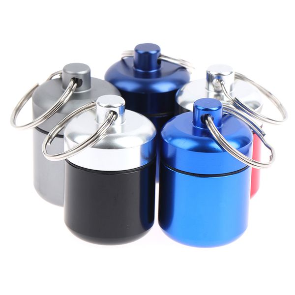 5pcs portable aluminum alloy waterproof pill box container medicine storage box bottle case medicine bottle with key ring
5pcs portable aluminum alloy waterproof pill box container medicine storage box bottle case medicine bottle with key ring