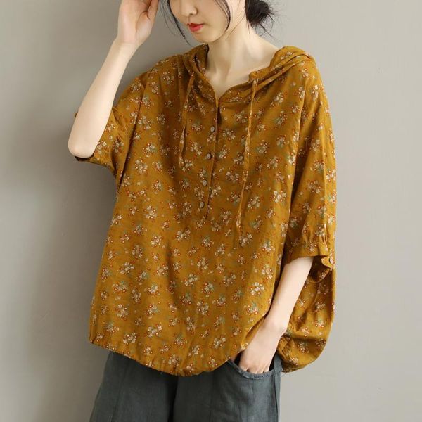 women's blouses & shirts 2021 arrival summer korean style women batwing sleeve hooded neck blouse short cotton linen print casual p38, White
women's blouses & shirts 2021 arrival summer korean style women batwing sleeve hooded neck blouse short cotton linen print casual p38, White