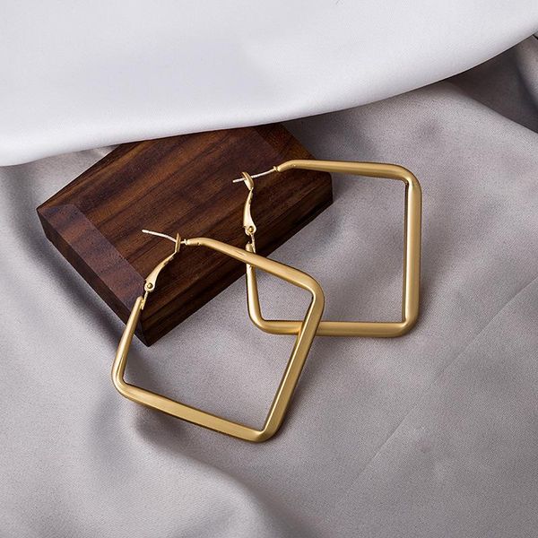 stud simple square women earrings gold stainless steel elegant temperament punk ladies exquisite fashion gift jewelry, Golden;silver
stud simple square women earrings gold stainless steel elegant temperament punk ladies exquisite fashion gift jewelry, Golden;silver