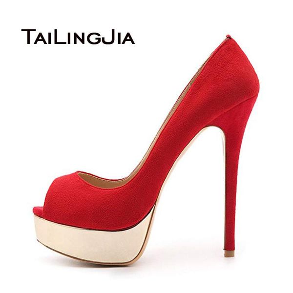 dress shoes women platform pumps red suede stiletto high heels peep toe fashion large size elegant party dance shoe 2021 handmade, Black
dress shoes women platform pumps red suede stiletto high heels peep toe fashion large size elegant party dance shoe 2021 handmade, Black