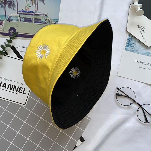 wide brim hats small daisy embroidery double-sided fisherman hat female spring and summer korean visor chrysanthemum sun tide, Blue;gray
wide brim hats small daisy embroidery double-sided fisherman hat female spring and summer korean visor chrysanthemum sun tide, Blue;gray