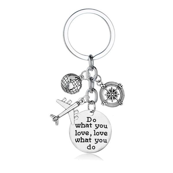keychains earth airplane compass charm keychain wanderlust traveler gift do what you love keyring key chain ring, Silver
keychains earth airplane compass charm keychain wanderlust traveler gift do what you love keyring key chain ring, Silver
