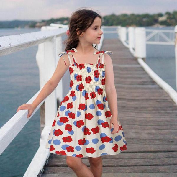 girl's dresses cute girls dress toddler baby kids sleeveless strap flowers print summer holiday vocation beach casual children clothes, Red;yellow
girl's dresses cute girls dress toddler baby kids sleeveless strap flowers print summer holiday vocation beach casual children clothes, Red;yellow