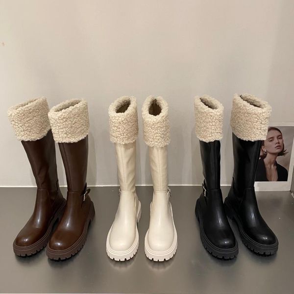 boots women's rubber round toe female shoes thigh high heels luxury designer plush boots-women winter footwear zi, Black
boots women's rubber round toe female shoes thigh high heels luxury designer plush boots-women winter footwear zi, Black