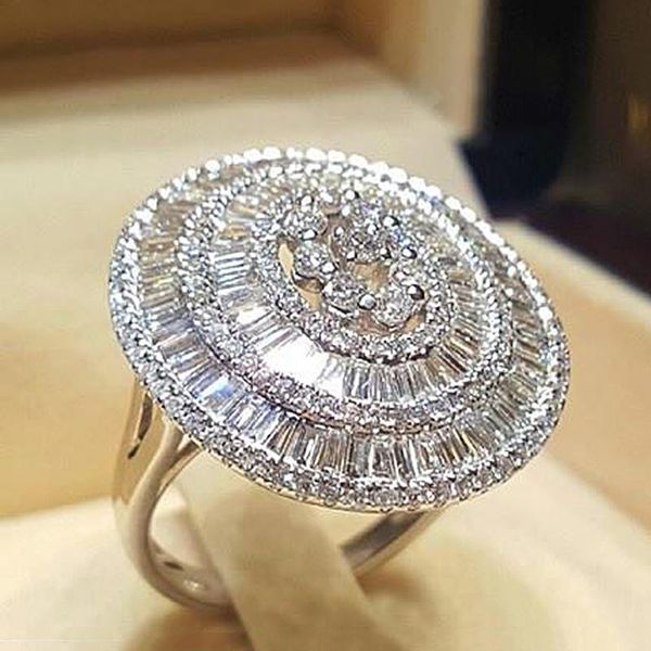 cluster rings fashion large round cubic zircon for women wedding bridal couple promise ring anniversary girlfriend gift jewelry, Golden;silver
cluster rings fashion large round cubic zircon for women wedding bridal couple promise ring anniversary girlfriend gift jewelry, Golden;silver