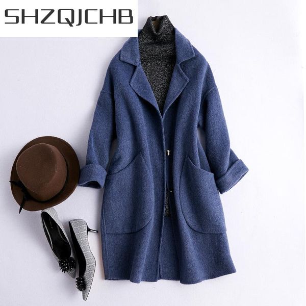 women's wool & blends shzq winter coat female fashion women clothes 2021 elegant woolen long jacket casual cashmere casaco feminino 800, Black
women's wool & blends shzq winter coat female fashion women clothes 2021 elegant woolen long jacket casual cashmere casaco feminino 800, Black