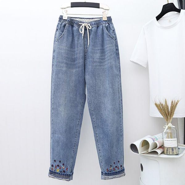 women's jeans large size woman vintage embroidery blue harem denim pants mom casual high waist boyfriend for women
women's jeans large size woman vintage embroidery blue harem denim pants mom casual high waist boyfriend for women