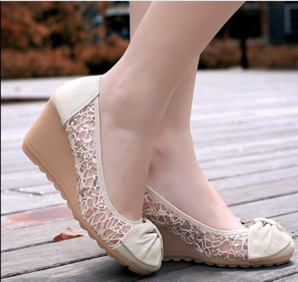 sandals autumn women's lace mesh spring summer ladies walking shoes fashion casual high platform heel wedges walk, Black
sandals autumn women's lace mesh spring summer ladies walking shoes fashion casual high platform heel wedges walk, Black