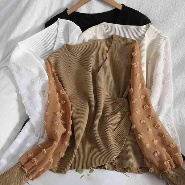 women's knits & tees spring korean stitching three-dimensional flower long-sleeved shirt knit sweater irregular breasted v-neck sl, White
women's knits & tees spring korean stitching three-dimensional flower long-sleeved shirt knit sweater irregular breasted v-neck sl, White