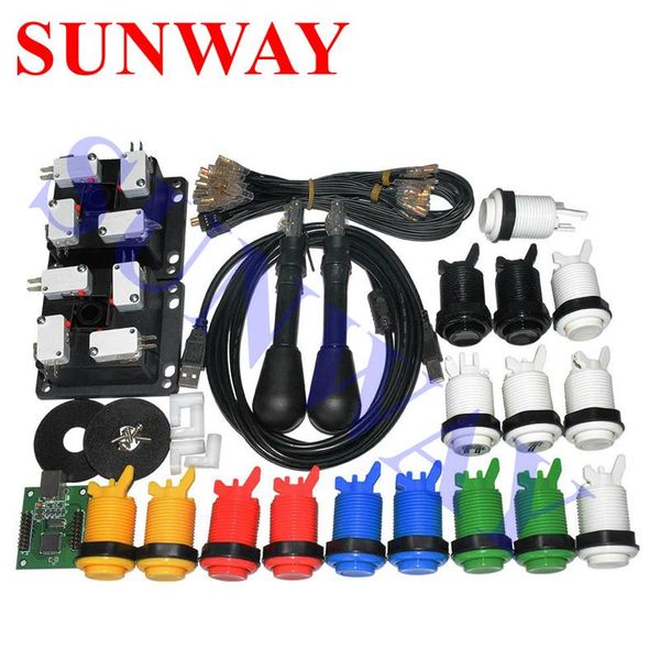 game controllers & joysticks usb controller to 2 players arcade diy kit jamma mame raspberry pi with 4/8 way joystick and happ style push bu
game controllers & joysticks usb controller to 2 players arcade diy kit jamma mame raspberry pi with 4/8 way joystick and happ style push bu