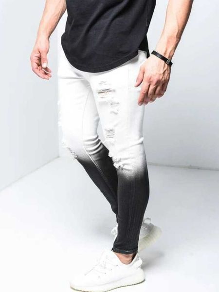 men's jeans men skinny ripped hole casual denim pant full lenght pencil pants slim big size solid cotton stretch man distressed, Blue
men's jeans men skinny ripped hole casual denim pant full lenght pencil pants slim big size solid cotton stretch man distressed, Blue