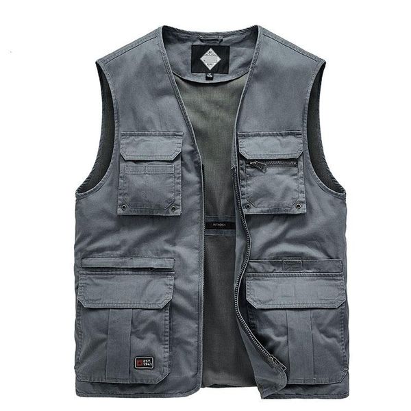 men's jackets canvas multi-pockets zipper cardigan casual trend outdoor sports loose vest jacket coat men streetwear outwear sleeveless, Black;brown
men's jackets canvas multi-pockets zipper cardigan casual trend outdoor sports loose vest jacket coat men streetwear outwear sleeveless, Black;brown