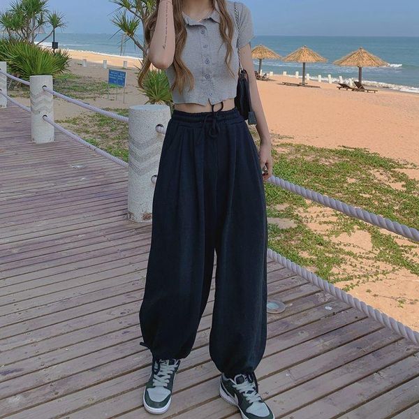 women's pants & capris houzhou black jogging sweatpants women baggy oversize harajuku gray joggers sports high waist loose trousers for, Black;white
women's pants & capris houzhou black jogging sweatpants women baggy oversize harajuku gray joggers sports high waist loose trousers for, Black;white