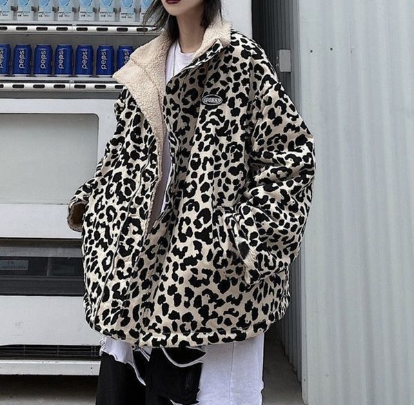 Leopard Print Women Fleece Jackets Motorcycle Jacket Faux Lamb Fur Kawaii Coat Teddy Parkas Cropped Stripeed, Black
Leopard Print Women Fleece Jackets Motorcycle Jacket Faux Lamb Fur Kawaii Coat Teddy Parkas Cropped Stripeed, Black