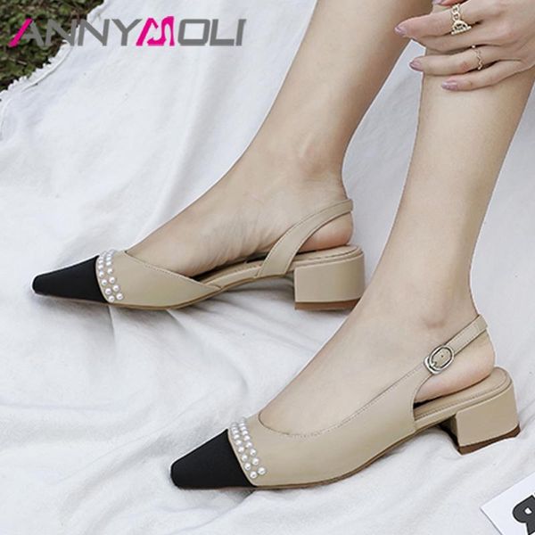 sandals annymoli shoes women real leather med heel square toe string bead cow ladies footwear summer apricot, Black
sandals annymoli shoes women real leather med heel square toe string bead cow ladies footwear summer apricot, Black