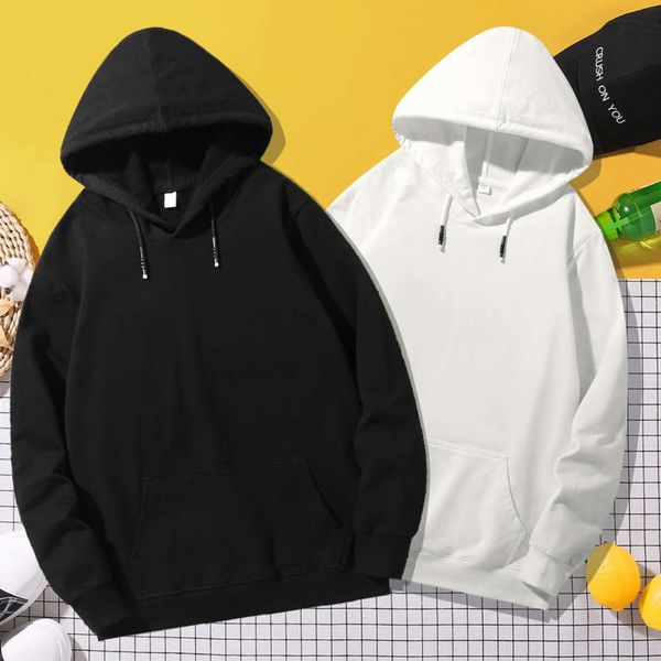2020 autumn and winter new monochrome men's pullover hooded loose blank sweater class clothes can be printed, Black
2020 autumn and winter new monochrome men's pullover hooded loose blank sweater class clothes can be printed, Black
