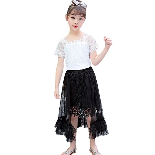 kids clothes lace tshirt + mesh dress girls outfits est tracksuit summer childrens clothing 210528, White
kids clothes lace tshirt + mesh dress girls outfits est tracksuit summer childrens clothing 210528, White