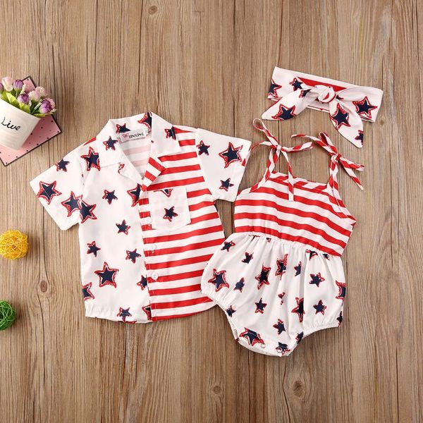 2021 baby summer clothing infant kids baby sister brother matching clothes 4th of july shirt of jumpsuits us flag, White;black
2021 baby summer clothing infant kids baby sister brother matching clothes 4th of july shirt of jumpsuits us flag, White;black