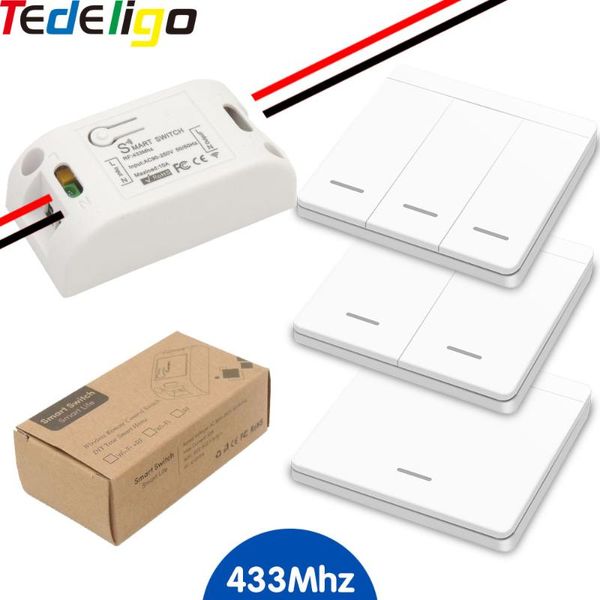 smart home control 433mhz wireless rf remote switch ac 110v 220v 1ch 10a receiver module 1/2/3 gang for smarthome celling lamp corridorroom
smart home control 433mhz wireless rf remote switch ac 110v 220v 1ch 10a receiver module 1/2/3 gang for smarthome celling lamp corridorroom
