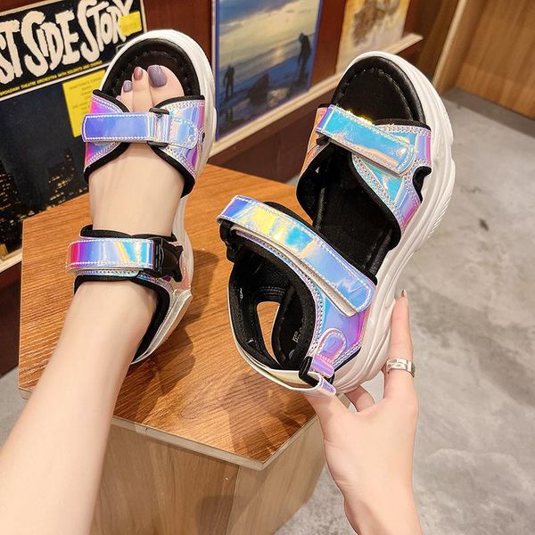 sandals sequins beach summer platform comfortable polyurethane shoes woman wedges sports pumps, Black
sandals sequins beach summer platform comfortable polyurethane shoes woman wedges sports pumps, Black