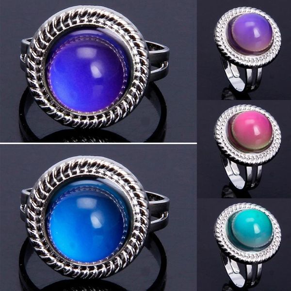 cluster rings magic stone mood ring adjustable women temperature change color oval for jewelry, Golden;silver
cluster rings magic stone mood ring adjustable women temperature change color oval for jewelry, Golden;silver