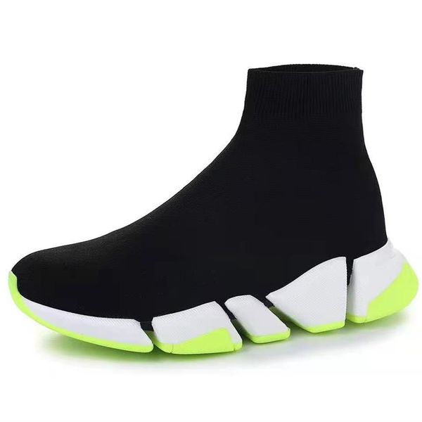 fashion men mesh sock-like sneaker boots speed round toeline breathable designer women elastic knit slip-on classic rubber outsole boot, Black
fashion men mesh sock-like sneaker boots speed round toeline breathable designer women elastic knit slip-on classic rubber outsole boot, Black
