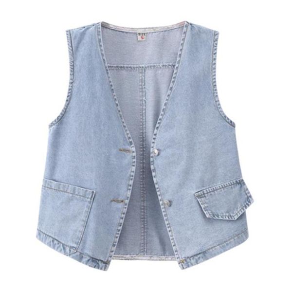 women's vests denim vest for women blue jean waistcoat female sleeveless coat spring autumn casual streetwear jacket, Black;white
women's vests denim vest for women blue jean waistcoat female sleeveless coat spring autumn casual streetwear jacket, Black;white