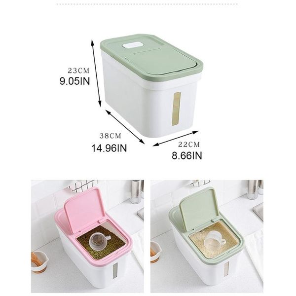 storage bottles & jars l38a 10kg rice container transparent box cylinder barrel grain bucket insect-proof moisture-proof
storage bottles & jars l38a 10kg rice container transparent box cylinder barrel grain bucket insect-proof moisture-proof