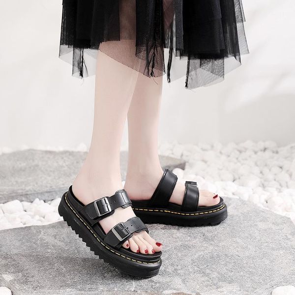 dress shoes thick roman women's sandals men leather breathable slippers luxury casual zapatillas mujer, Black
dress shoes thick roman women's sandals men leather breathable slippers luxury casual zapatillas mujer, Black
