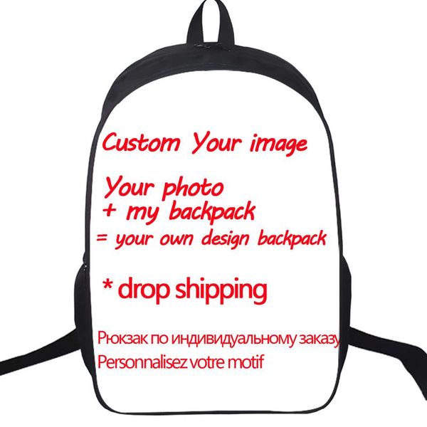 backpack custom your image customized pattern fashion beautiful surprise gift school bag students drop
backpack custom your image customized pattern fashion beautiful surprise gift school bag students drop