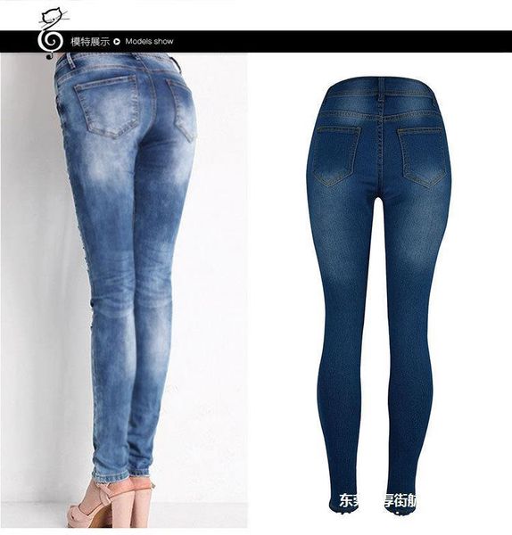 women's jeans 2145 youaxon arrived plus size stretchy ripped woman side distressed denim skinny pencil pants trousers for women, Blue
women's jeans 2145 youaxon arrived plus size stretchy ripped woman side distressed denim skinny pencil pants trousers for women, Blue