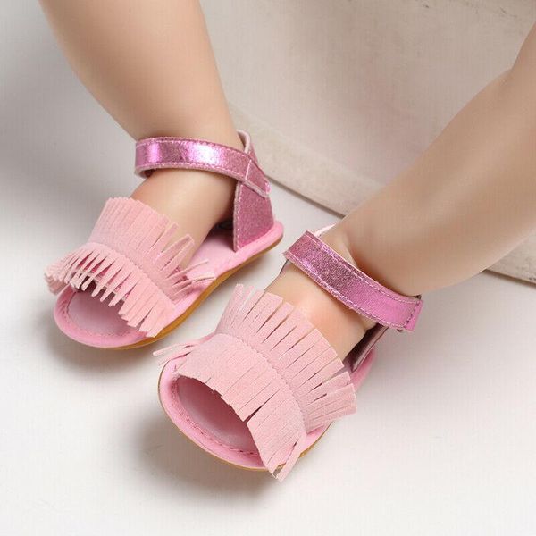 newborn infant baby girl soft sole sandals pu toddler summer solid tassels princess sandals shoes girl kids fashion, Black;red
newborn infant baby girl soft sole sandals pu toddler summer solid tassels princess sandals shoes girl kids fashion, Black;red