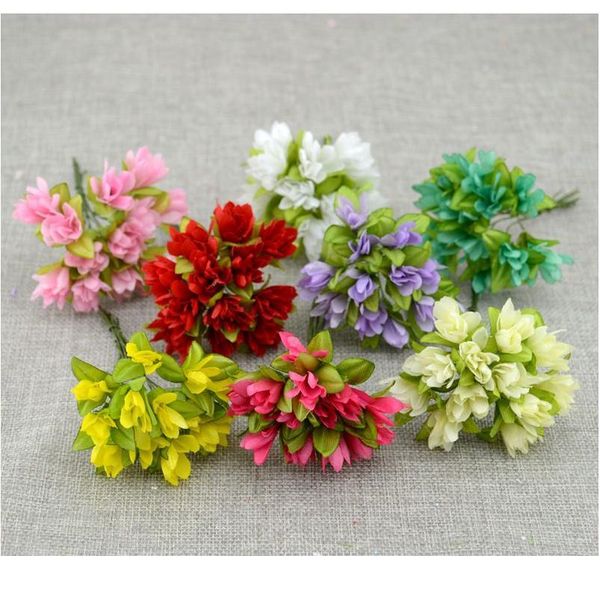 12pcs/lot artificial flower cherry simulation silk flower diy wreath material bride wrist flower wedding de jlltor
12pcs/lot artificial flower cherry simulation silk flower diy wreath material bride wrist flower wedding de jlltor