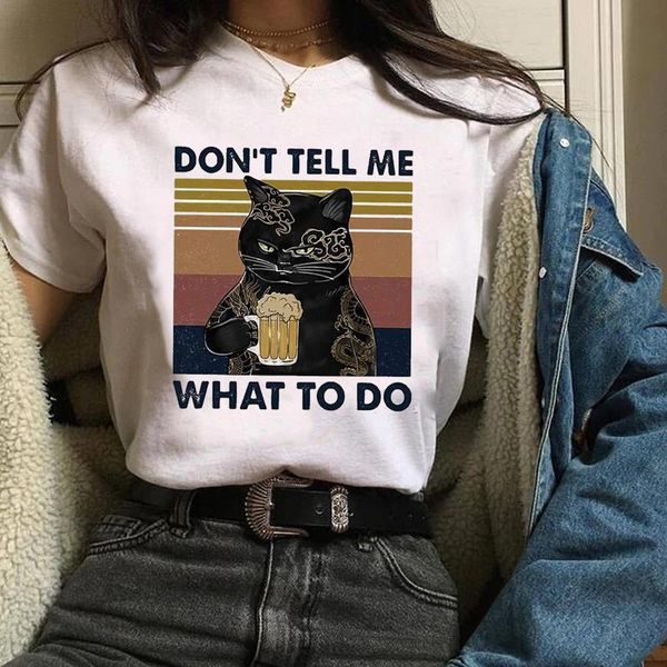 women clothes lady graphic cat cartoon beer funny summer short sleeve fall halloween tees female t shirt womens t-shirt, White
women clothes lady graphic cat cartoon beer funny summer short sleeve fall halloween tees female t shirt womens t-shirt, White