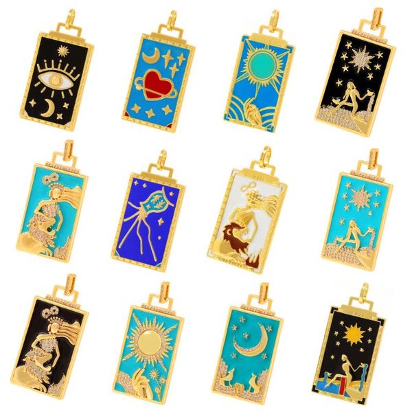 pendant necklaces european and american fashion retro drip oil painting necklace, Silver
pendant necklaces european and american fashion retro drip oil painting necklace, Silver