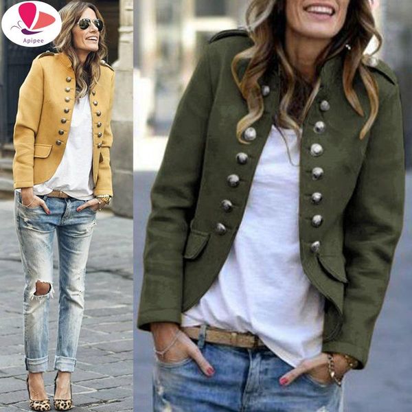 women's suits & blazers blazer women jackets long sleeve row buckle self-cultivation small suit loose yellow red coat pattern style fem, White;black
women's suits & blazers blazer women jackets long sleeve row buckle self-cultivation small suit loose yellow red coat pattern style fem, White;black