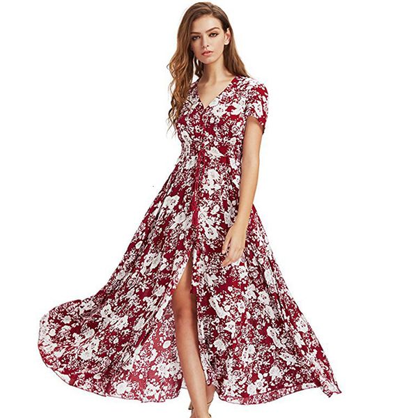 2021 new brand long maxi print plus casual summer beach clothes women vestidos render elegant robe boho party club cwl5, Black;gray
2021 new brand long maxi print plus casual summer beach clothes women vestidos render elegant robe boho party club cwl5, Black;gray