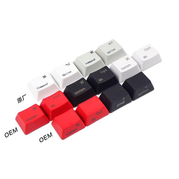 keyboards 4pcs/lot orignal hight profil keycaps for mac commond option pbt material dsa key cap oem red white grey black color
keyboards 4pcs/lot orignal hight profil keycaps for mac commond option pbt material dsa key cap oem red white grey black color