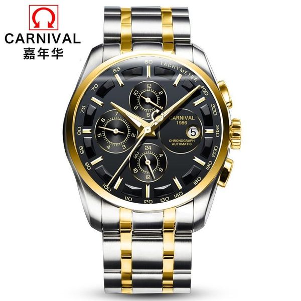 wristwatches carnival automatic mechanical switzerland brand men fashion luxury leather strap waterproof clock relogio reloj, Slivery;brown
wristwatches carnival automatic mechanical switzerland brand men fashion luxury leather strap waterproof clock relogio reloj, Slivery;brown